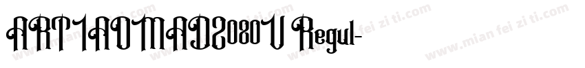 ARTIAOMADZ080V Regul字体转换